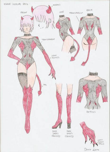 DOAEU "Create Your Own Costumes" Competition Results!!!! Ayane costume 3 devil color